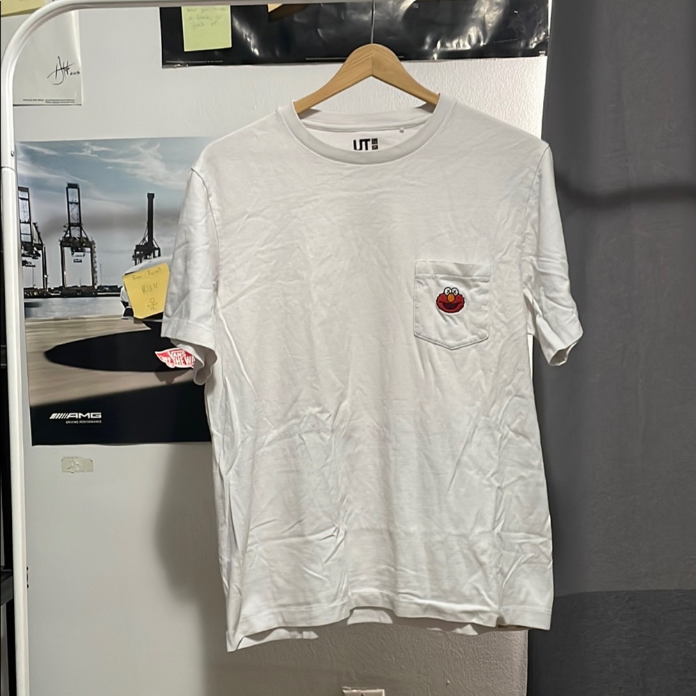 Uniqlo X Kaws X Sesame Street Elmo Pocket T Shirt